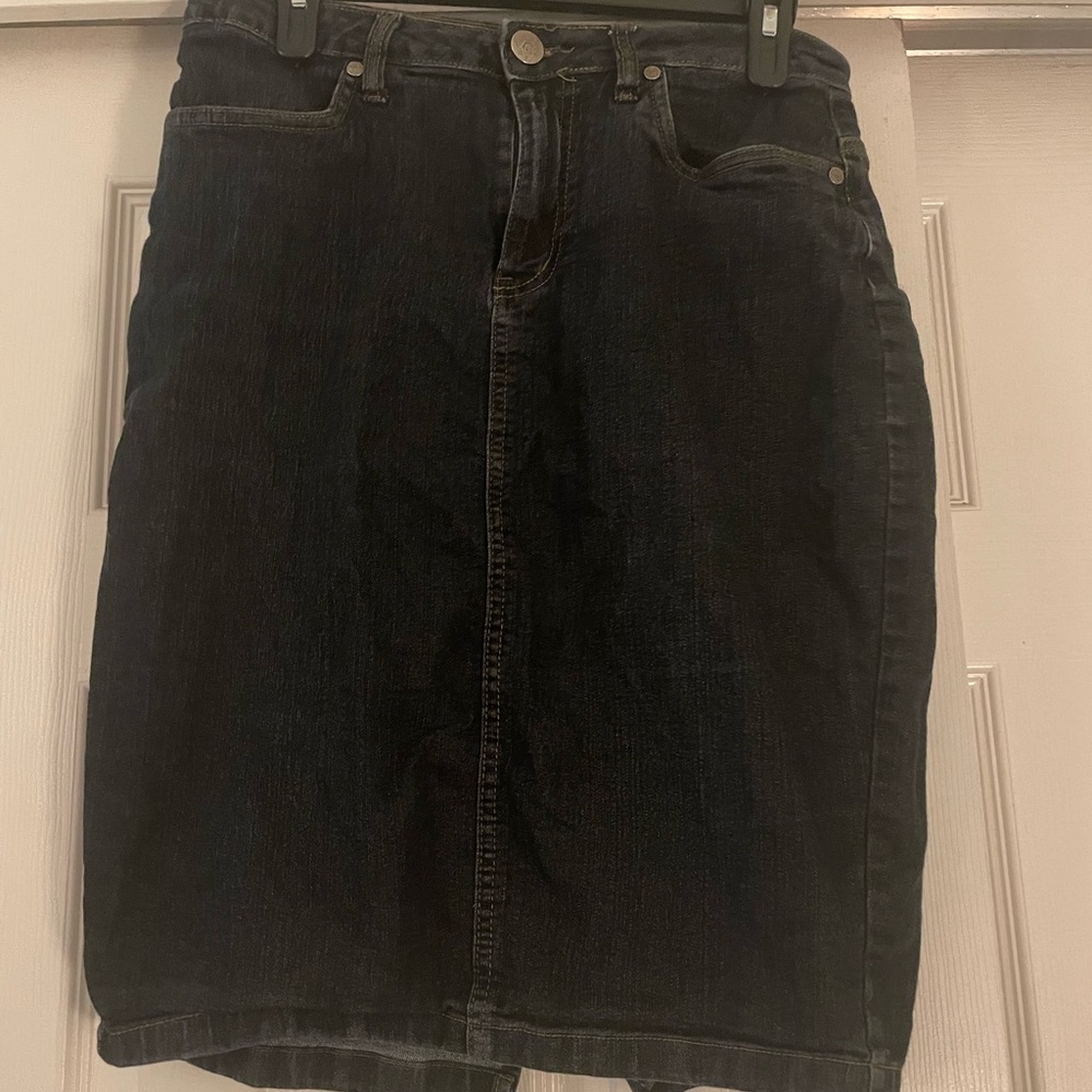 Lexi Womens Super Comfy Stretch Denim Skirt